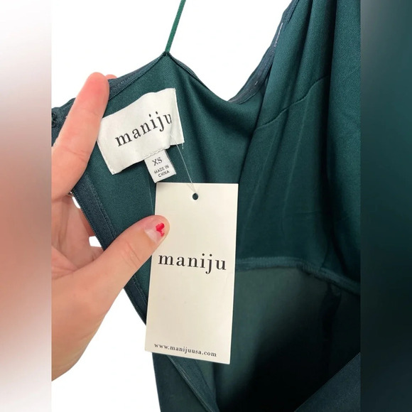 Dark emerald green strapless corset formal gown - Picture 3 of 7